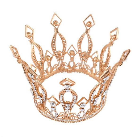 Gold Bling Jester Crown - Picture 3 of 4